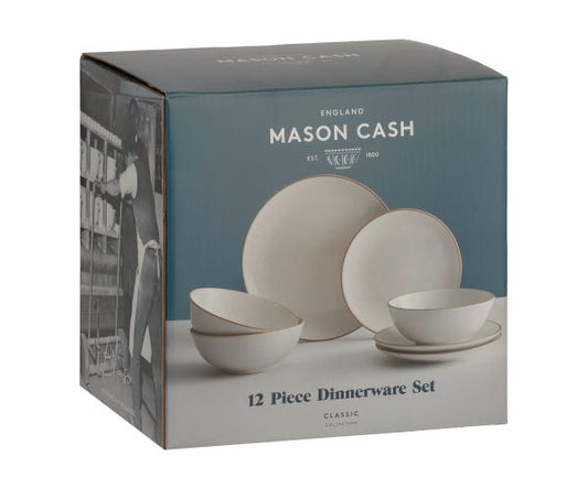 Mason Cash Classic Collection Cream 12 Piece Dinner Set