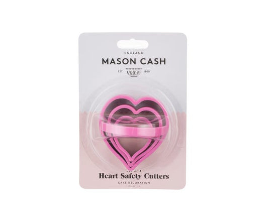 Mason Cash Set Of 3 Safety Cutters Heart