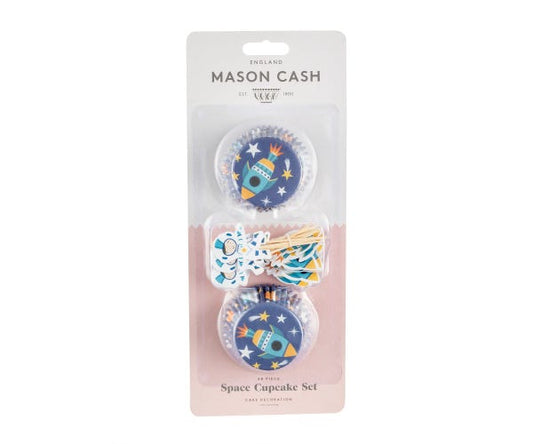 Mason Cash Set Of 48 Space Cases & Toppers