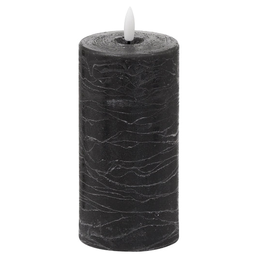 Luxe Collection Natural Glow 3x6 Black LED Candle
