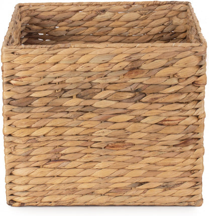 SMALL WATER HYACINTH SQUARE STORAGE BASKET