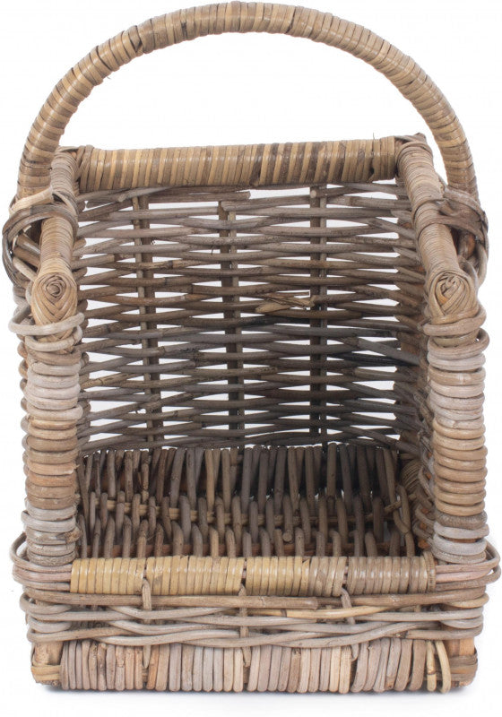 Small Rattan Open Ended Log Basket