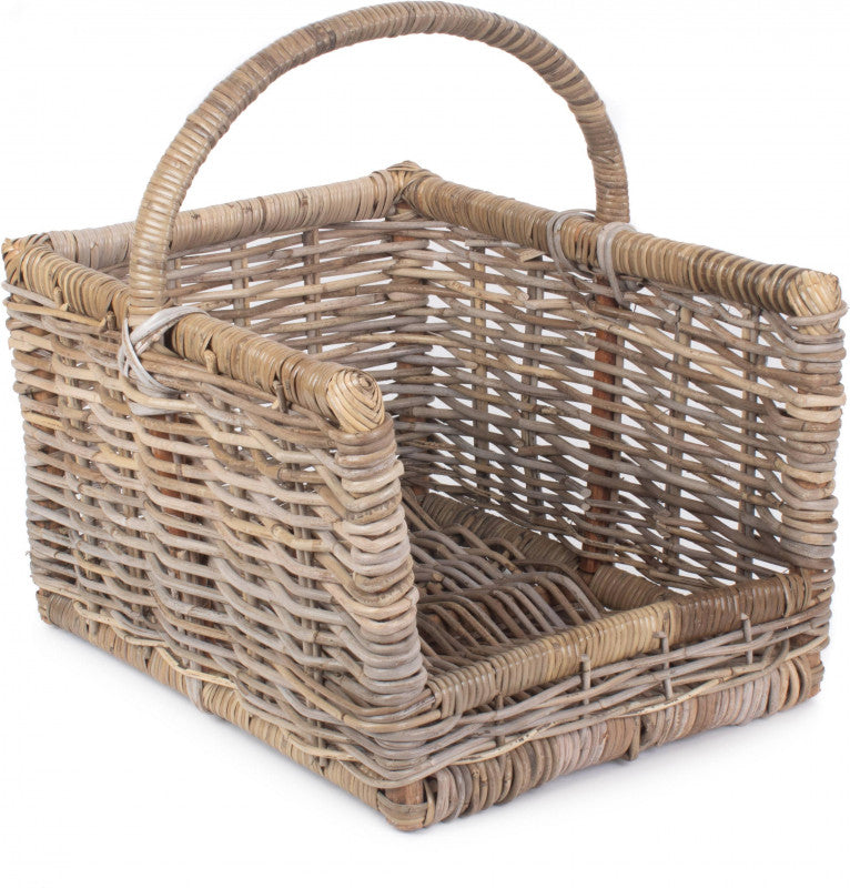 Medium Rattan Open Ended Log Basket