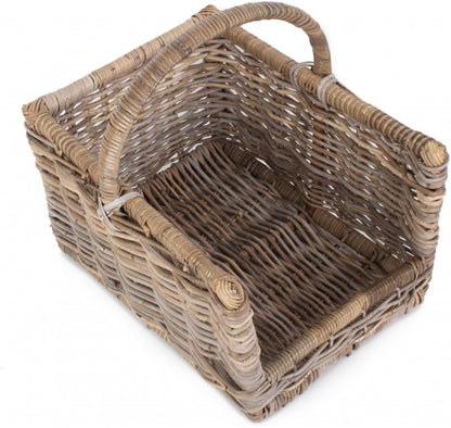 Medium Rattan Open Ended Log Basket