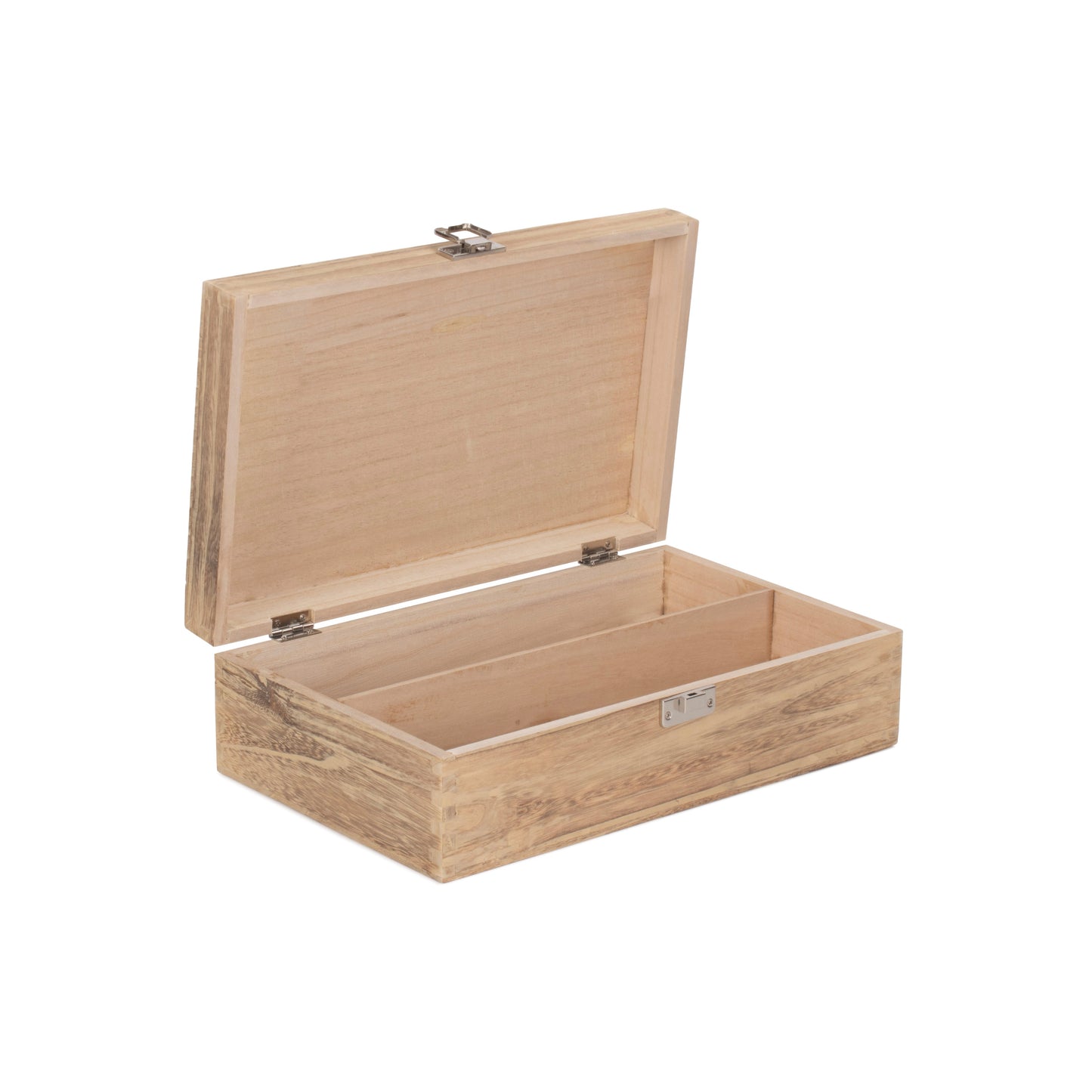 Two Bottle Oak Effect Wooden Box