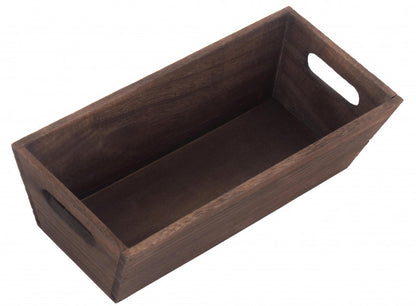 DARK WOODEN PACKING TROUGH