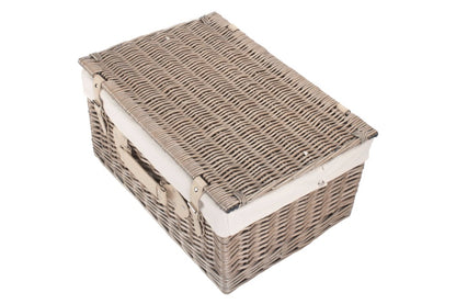 20" Hamper Antique Wash with White Lining