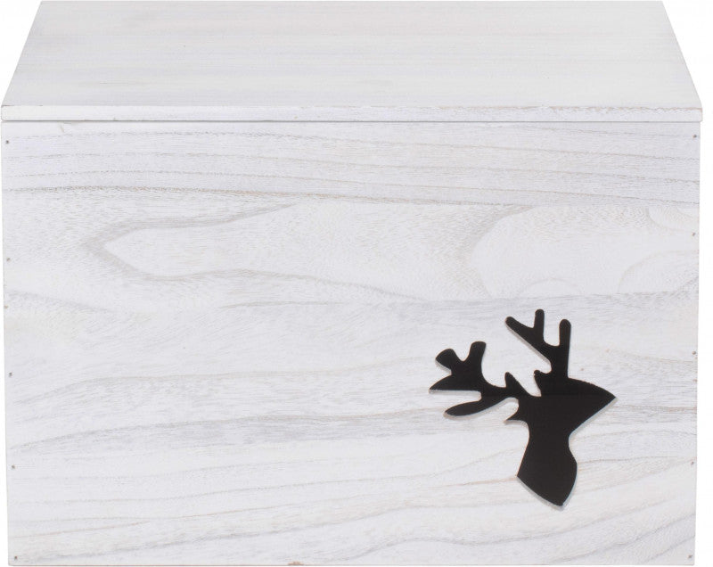 REINDEER CUT-OUT WOODEN BOX