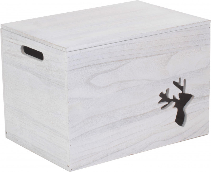 REINDEER CUT-OUT WOODEN BOX