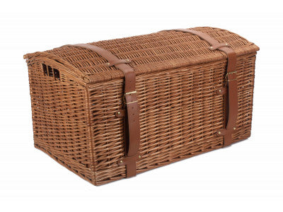 LARGE LIGHT STEAMED DOMED STORAGE HAMPER