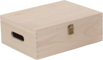 12" UNVARNISHED WOODEN BOX