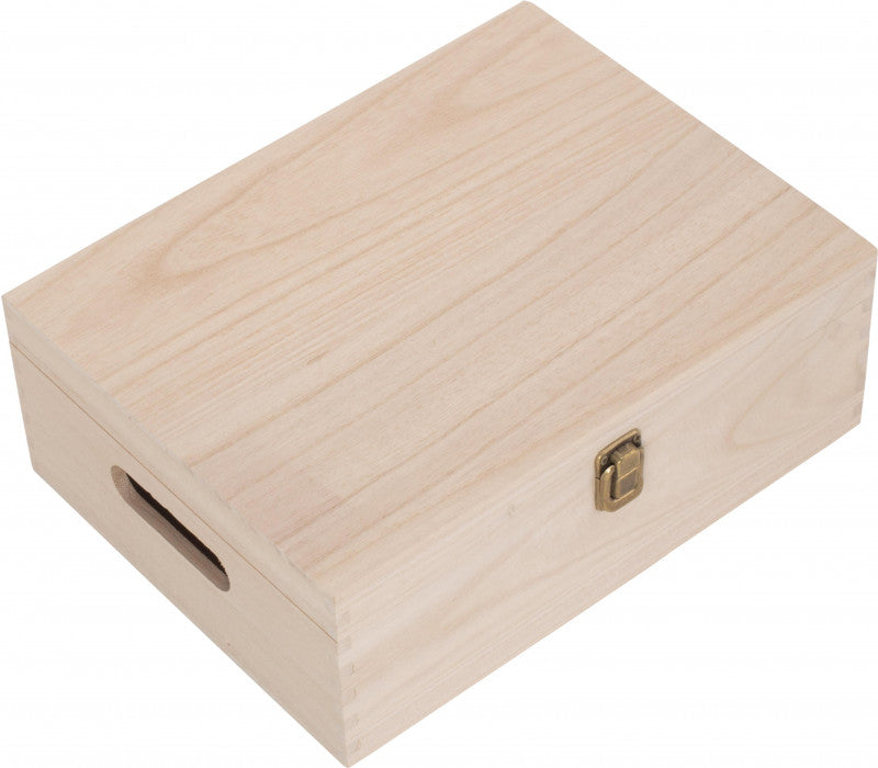 12" UNVARNISHED WOODEN BOX