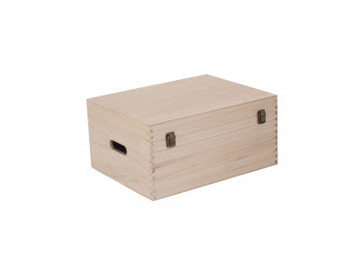 16" UNVARNISHED WOODEN BOX