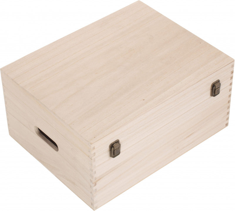 16" UNVARNISHED WOODEN BOX