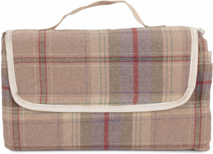 Lavender Tartan Picnic Rug