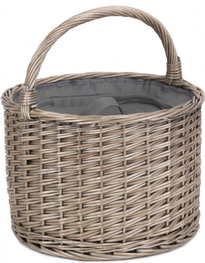 Round Grey Chiller Basket