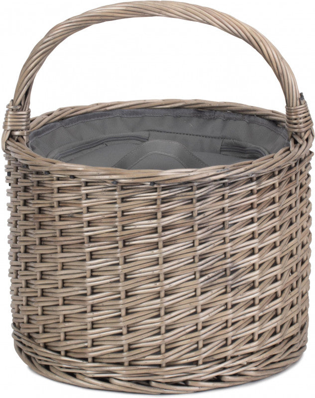 Round Grey Chiller Basket