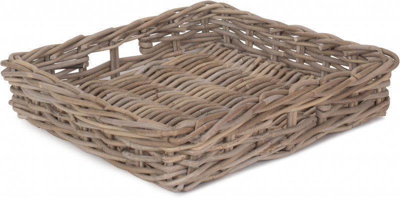 SQUARE RATTAN SERVING BASKET