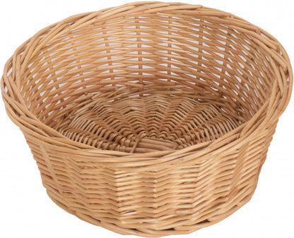 24cm ROUND BUFF WILLOW TAPERED TRAY