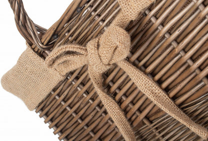 Rectangular Tall Log Basket