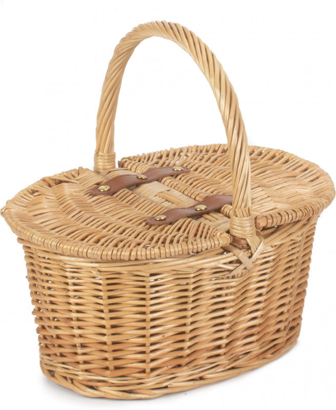 CHILD'S OVAL LIDDED HAMPER