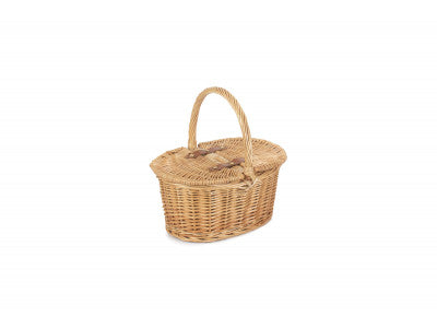 CHILD'S OVAL LIDDED HAMPER