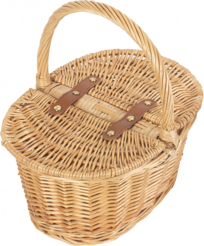 CHILD'S OVAL LIDDED HAMPER