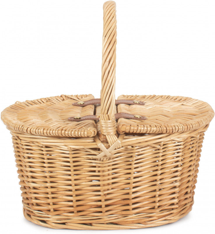 CHILD'S OVAL LIDDED HAMPER