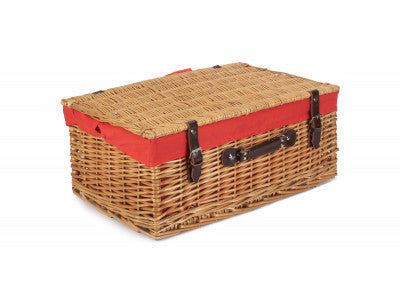 22" BUFF HAMPER with RED LINING