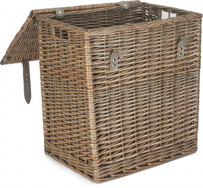 SIZE 1 - ANTIQUE WASH VINTNER STORAGE HAMPER