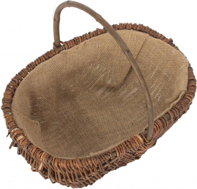 MEDIUM OVAL UNPEELED WILLOW GARDEN TRUG