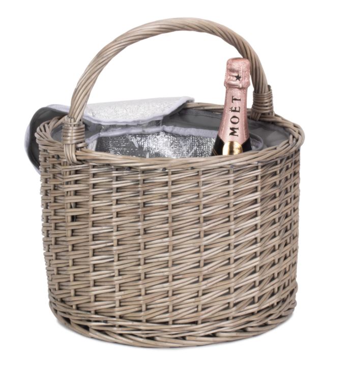 Round Grey Chiller Basket