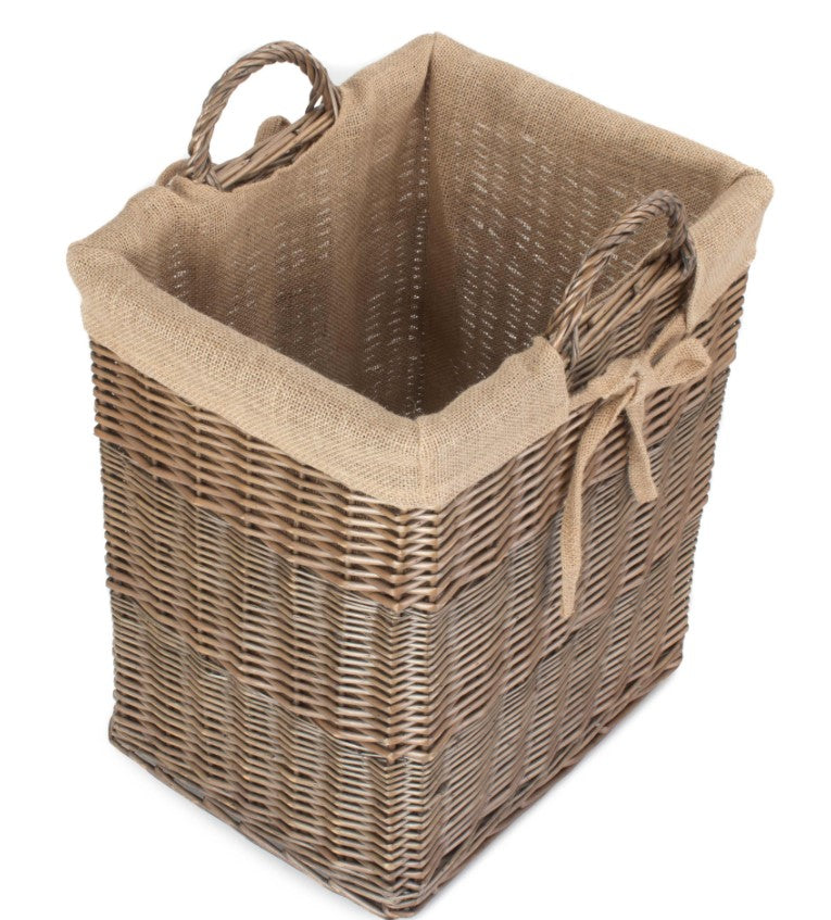 Rectangular Tall Log Basket