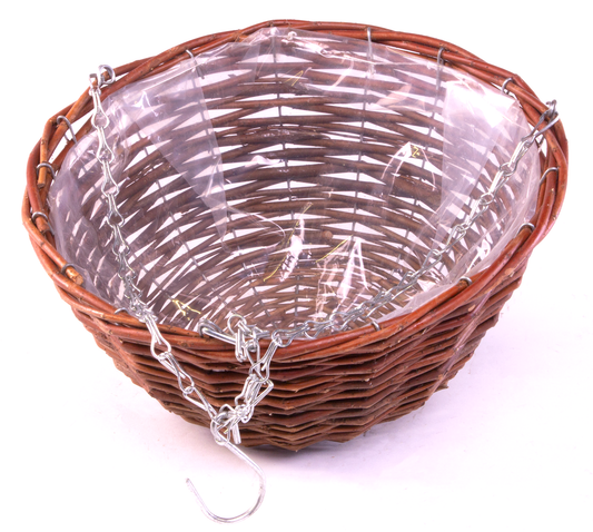 Rustic Willow Hanging Basket 14 inch Round (HH024)