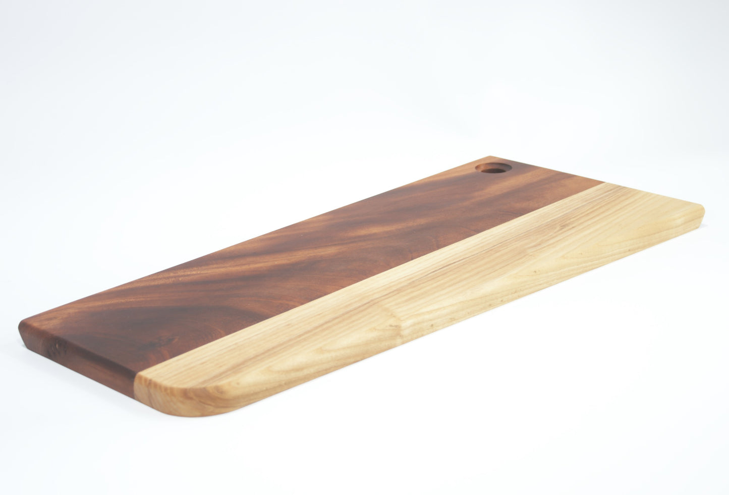 Large Hand Made Solid Wood Brazilian Meranti and Ash Baguette Board