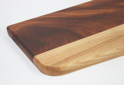 Large Hand Made Solid Wood Brazilian Meranti and Ash Baguette Board