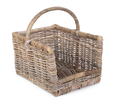 Medium Rattan Open Ended Log Basket