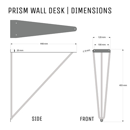 Prism Wall Desk Brackets