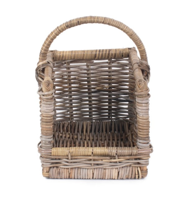 Small Rattan Open Ended Log Basket