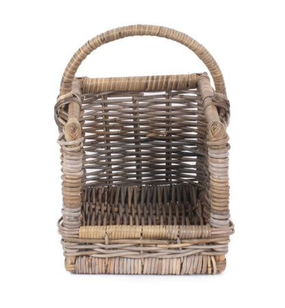 Small Rattan Open Ended Log Basket