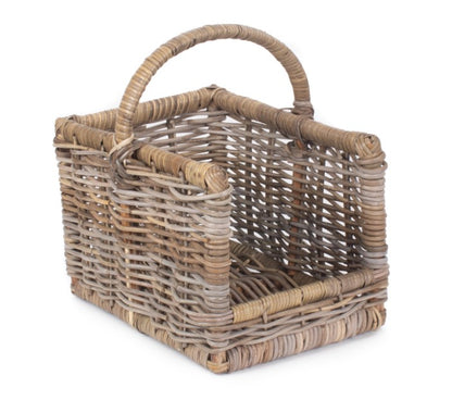 Small Rattan Open Ended Log Basket