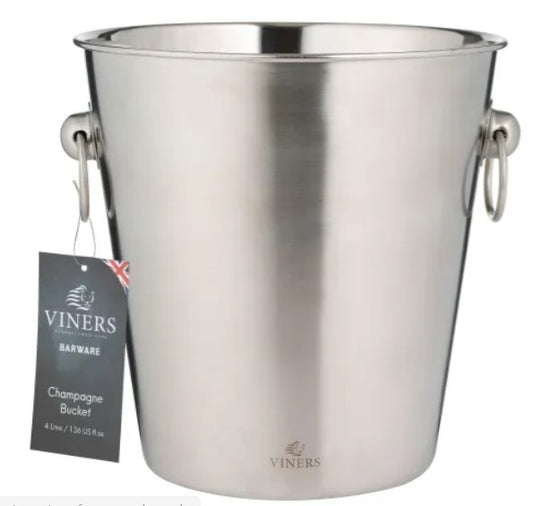 Viners Barware 4l Silver Champagne Bucket
