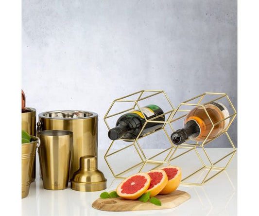 Viners Barware Gold Bottle Rack