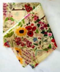 The Beeswax Wrap Co. - Reusable Lunch Pack Wraps 2 x Medium and 2 x Small Wraps