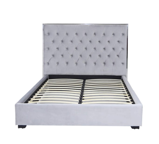 CIMC Home Grey Monaco King Size Bed Frame