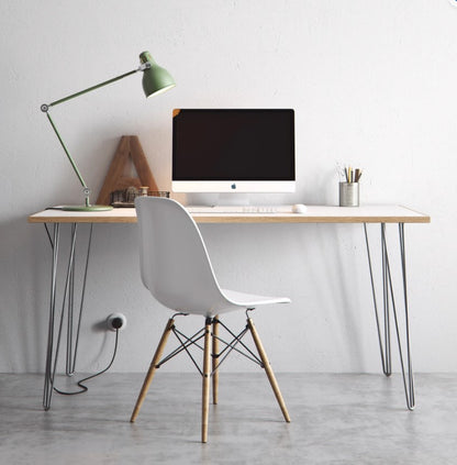 Hairpin Leg Formica Coated Birch Ply Dining Table/Desk