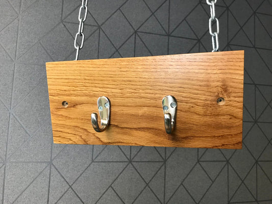 Solid oak Coat or key hook