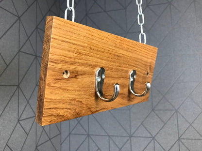 Solid oak Coat or key hook