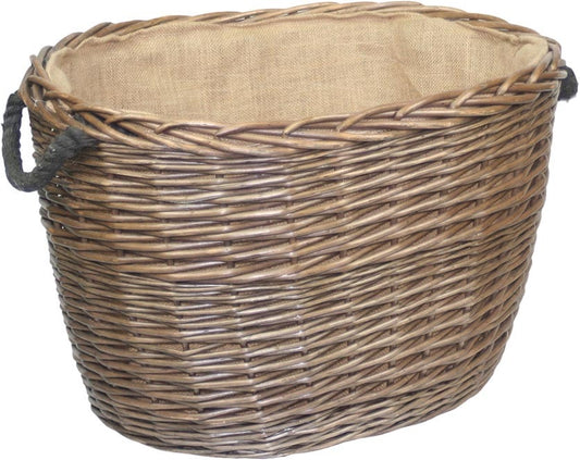 Large Oval Log Basket