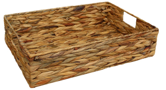 Large Shallow Rectangular Water Hyacinth Storage Basket WH007/3